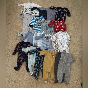 Baby boy sleep and play bundle